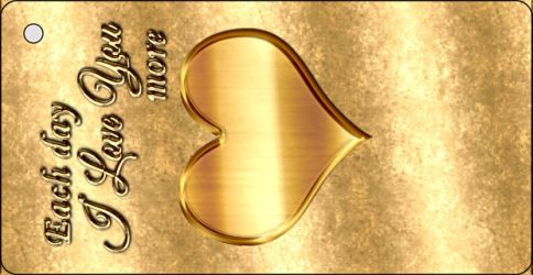 KC-5701 Personalized Love You More Novelty Metal Key Chain