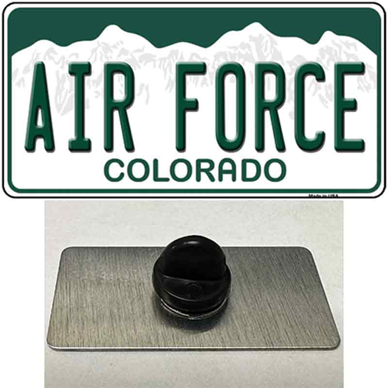 PIN-LP-12687 1.5 x 0.75 in. Air Force Novelty Rectangle Metal Hat Pin