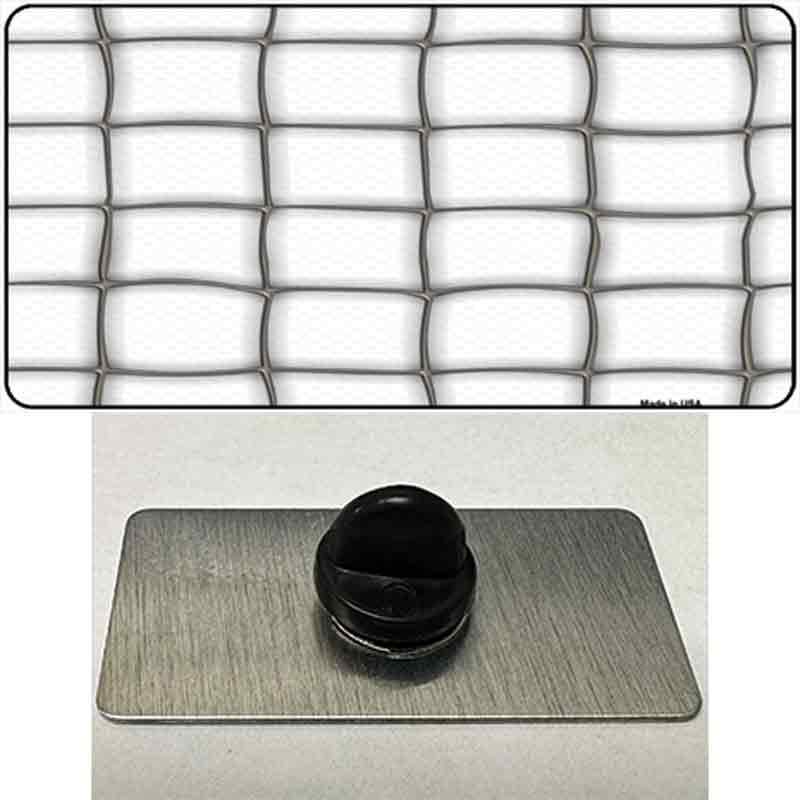 PIN-LP-5092 1.5 x 0.75 in. Web White Novelty Rectangle Metal Hat Pin