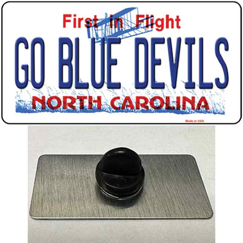 PIN-LP-12932 1.5 x 0.75 in. Go Blue Devils Novelty Rectangle Metal Hat Pin