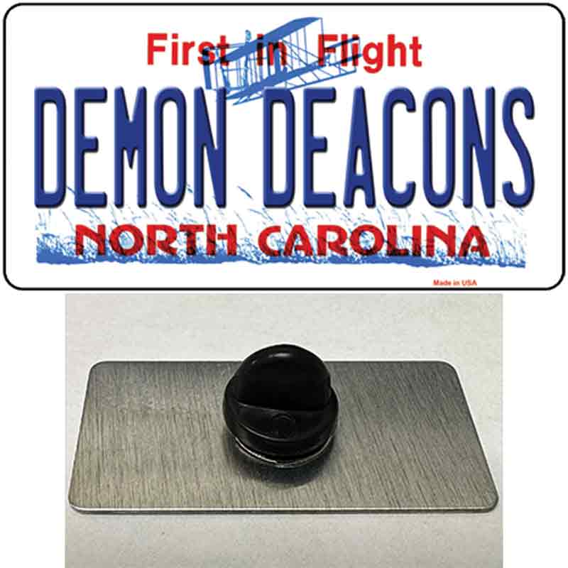PIN-LP-12948 1.5 x 0.75 in. Demon Deacons Novelty Rectangle Metal Hat Pin