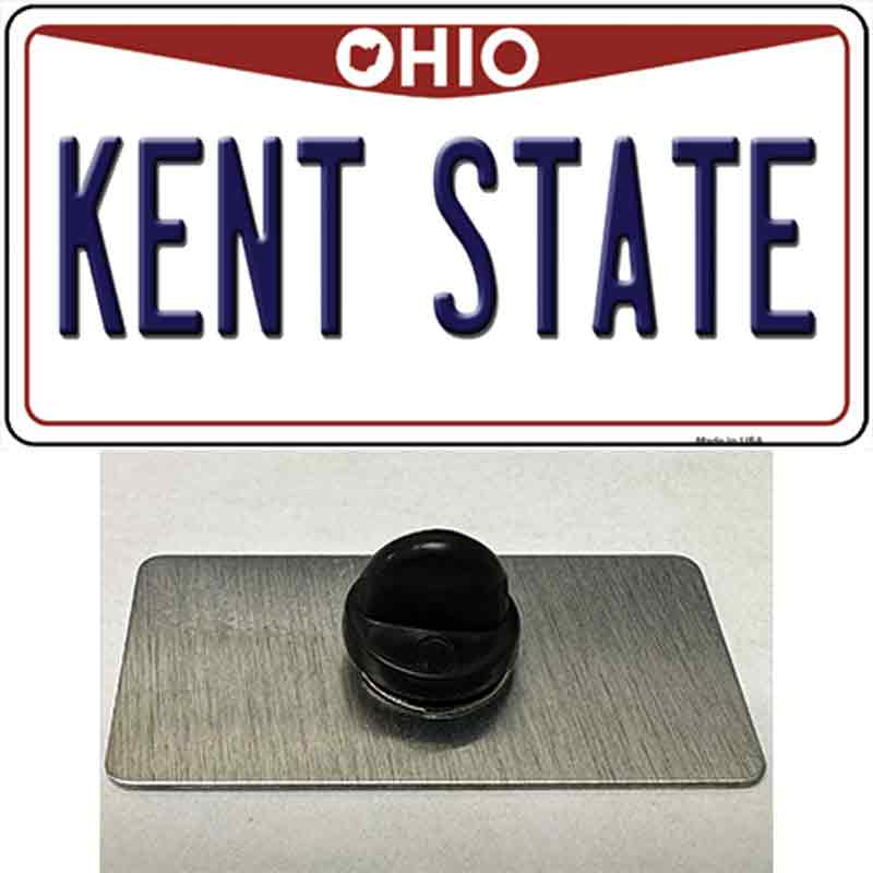 PIN-LP-12957 1.5 x 0.75 in. Kent State Novelty Rectangle Metal Hat Pin