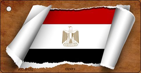 KC-9170 Egypt Flag Scroll Novelty Key Chain