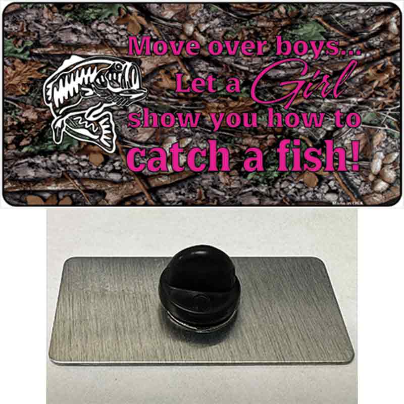 PIN-LP-5272 1.5 x 0.75 in. Move Over Boys Novelty Rectangle Metal Hat Pin