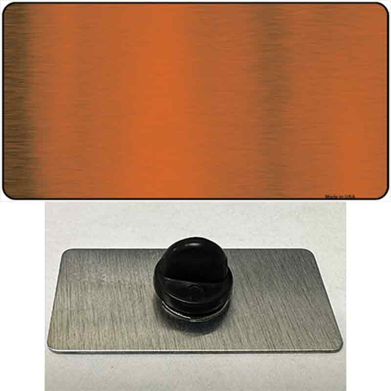 PIN-LPC-1004 1.5 x 0.75 in. Orange Metallic Solid Novelty Rectangle Metal Hat Pin
