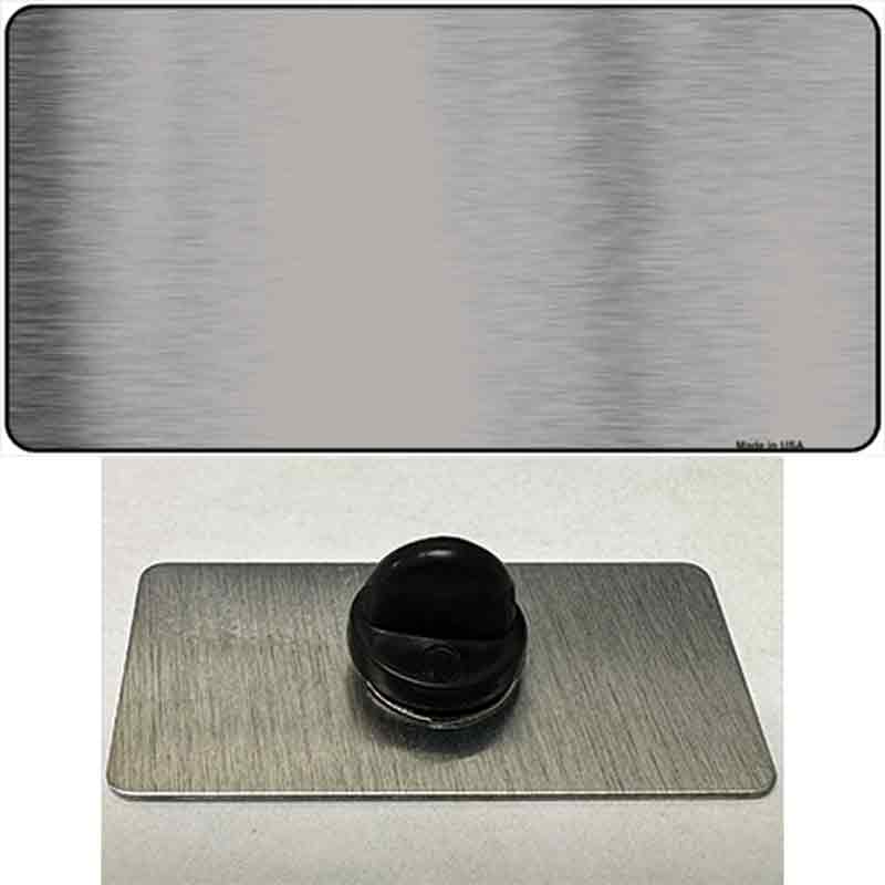 PIN-LPC-1006 1.5 x 0.75 in. Grey Metallic Solid Novelty Rectangle Metal Hat Pin