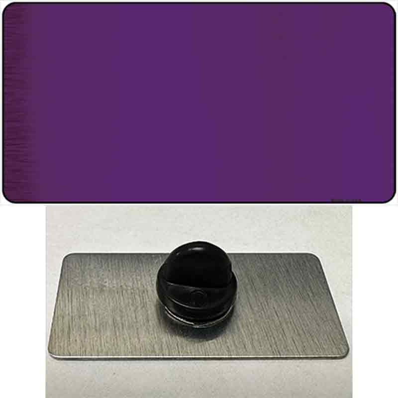 PIN-LPC-1007 1.5 x 0.75 in. Purple Metallic Solid Novelty Rectangle Metal Hat Pin