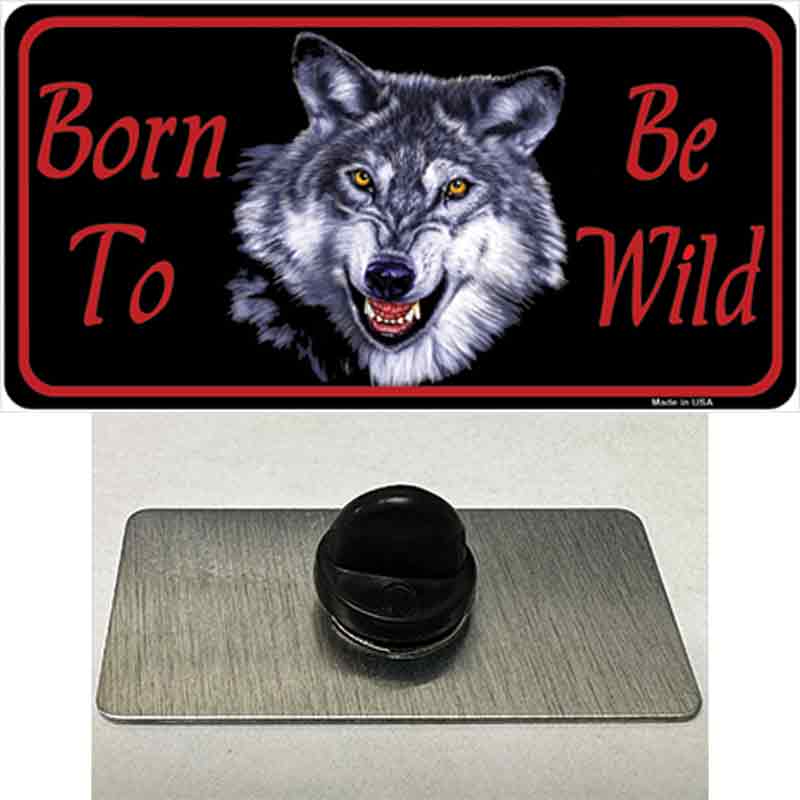 PIN-LP-400 1.5 x 0.75 in. Born To Be Wild Novelty Rectangle Metal Hat Pin