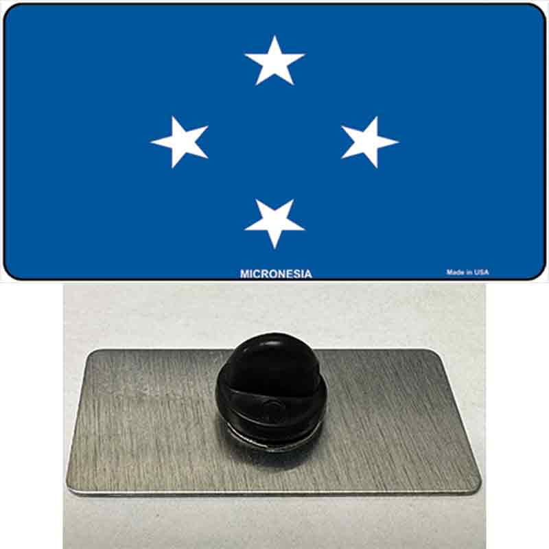 PIN-LP-4071 1.5 x 0.75 in. Micronesia Flag Novelty Rectangle Metal Hat Pin