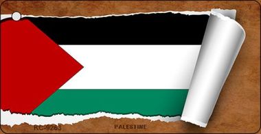 KC-9263 Palestine Flag Scroll Novelty Key Chain