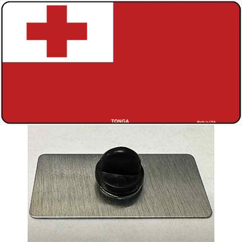 PIN-LP-4161 1.5 x 0.75 in. Tonga Flag Novelty Rectangle Metal Hat Pin