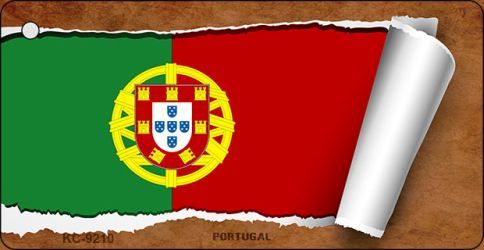 KC-9210 Portugual Flag Scroll Novelty Key Chain