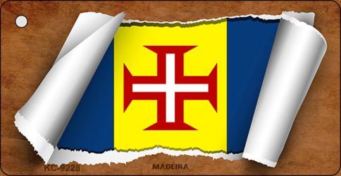 KC-9228 Madeiva Flag Scroll Novelty Key Chain