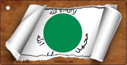 KC-9285 Somaliland Flag Scroll Novelty Key Chain