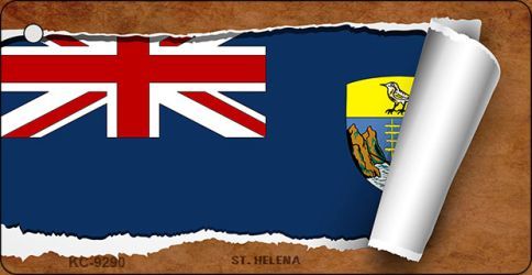 KC-9290 St. Helena Flag Scroll Novelty Key Chain