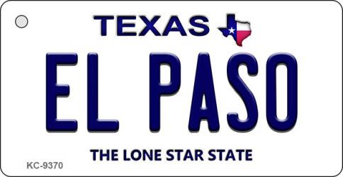 KC-9370 El Paso Texas Background Novelty Key Chain