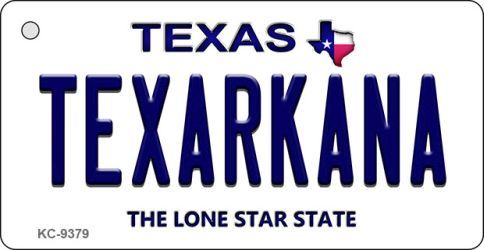 KC-9379 Texarkana Texas Background Novelty Key Chain