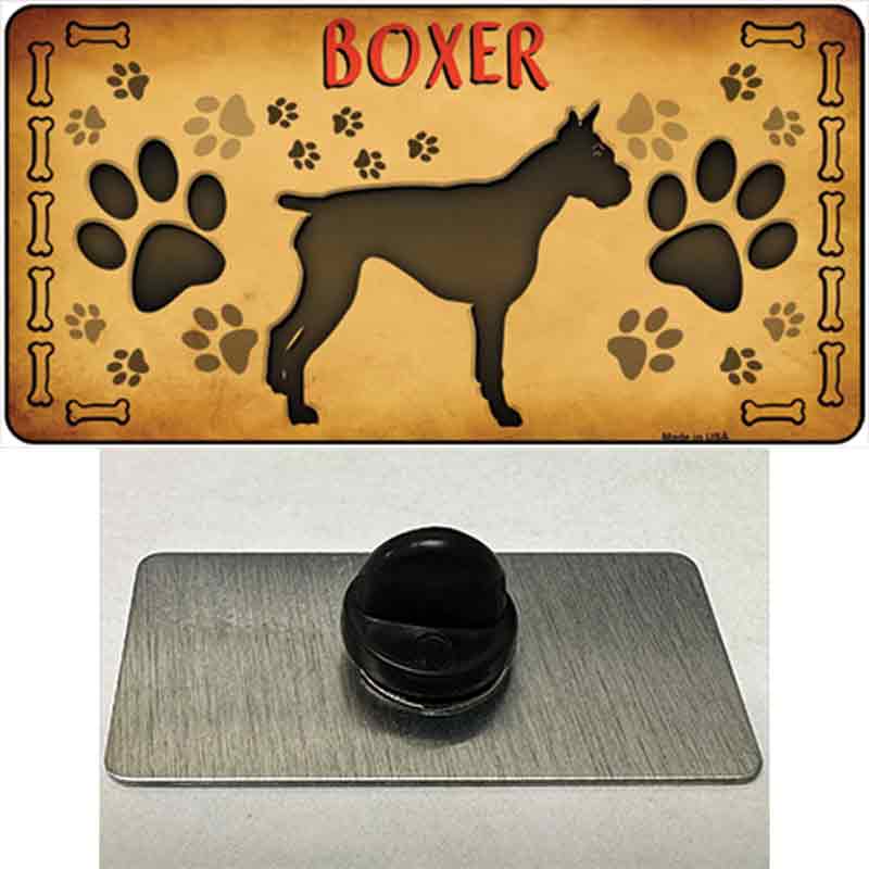 PIN-LP-10434 1.5 x 0.75 in. Boxer Novelty Rectangle Metal Hat Pin