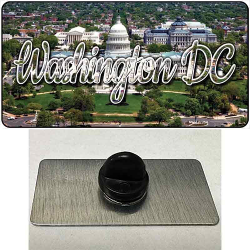 PIN-LP-11638 1.5 x 0.75 in. Washington DC White House State Novelty Rectangle Metal Hat Pin