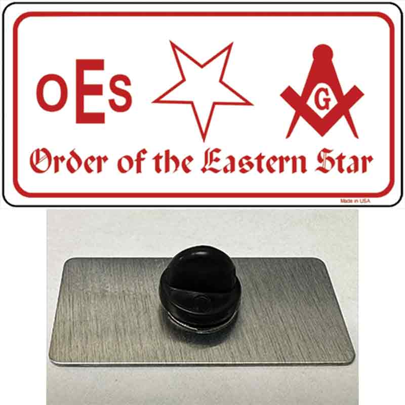 PIN-LP-1176 1.5 x 0.75 in. Order of The Eastern Star Novelty Rectangle Metal Hat Pin