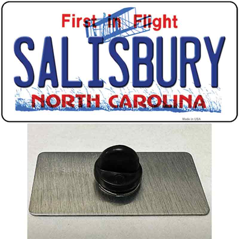 PIN-LP-12125 1.5 x 0.75 in. Salisbury North Carolina State Novelty Rectangle Metal Hat Pin