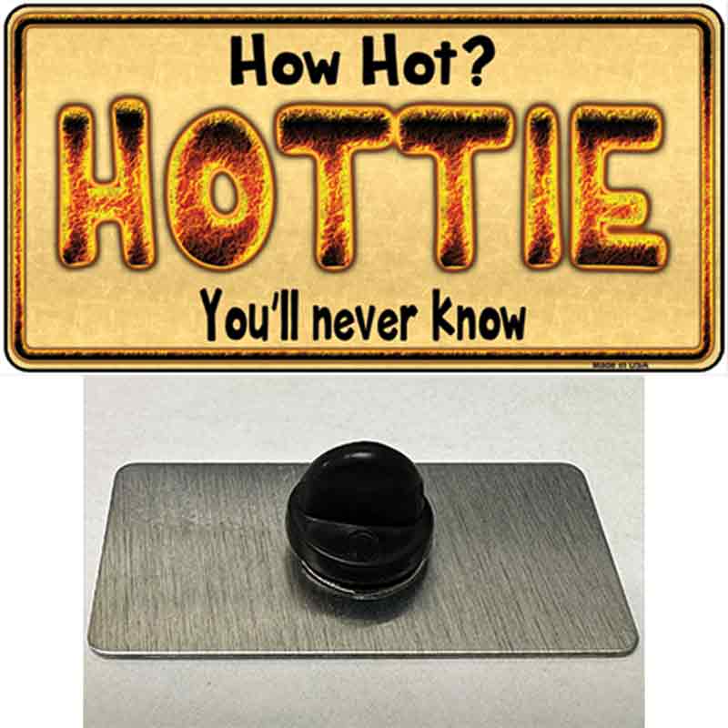 PIN-LP-1229 1.5 x 0.75 in. Hottie Know Novelty Rectangle Metal Hat Pin