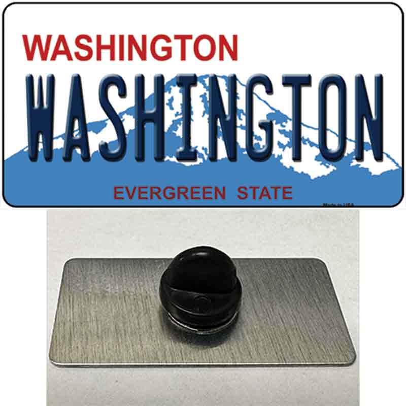PIN-LP-1476 1.5 x 0.75 in. Washington State Novelty Rectangle Metal Hat Pin