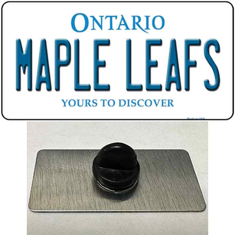 PIN-LP-2068 1.5 x 0.75 in. Maple Leafs Ontario Canada Province Novelty Rectangle Metal Hat Pin