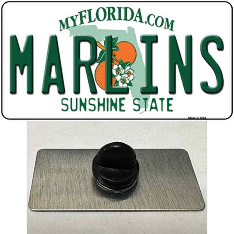 PIN-LP-2085 1.5 x 0.75 in. Marlins Florida State Novelty Rectangle Metal Hat Pin