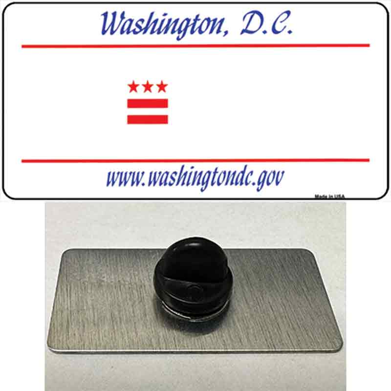 PIN-LP-2222 1.5 x 0.75 in. Washington DC State Blank Novelty Rectangle Metal Hat Pin