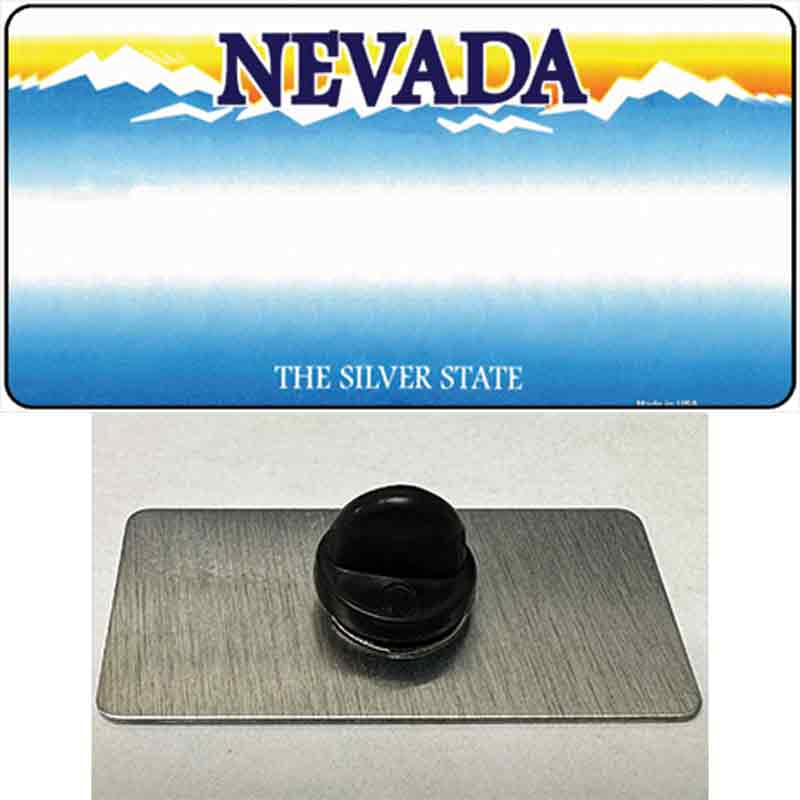PIN-LP-2243 1.5 x 0.75 in. Nevada State Blank Novelty Rectangle Metal Hat Pin