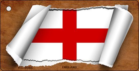 KC-9066 England Flag Scroll Novelty Key Chain