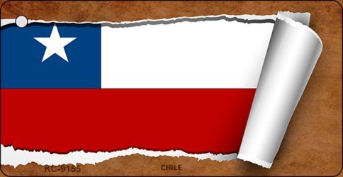 KC-9155 Chile Flag Scroll Novelty Key Chain