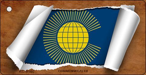KC-9160 Commonwealth Flag Scroll Novelty Key Chain