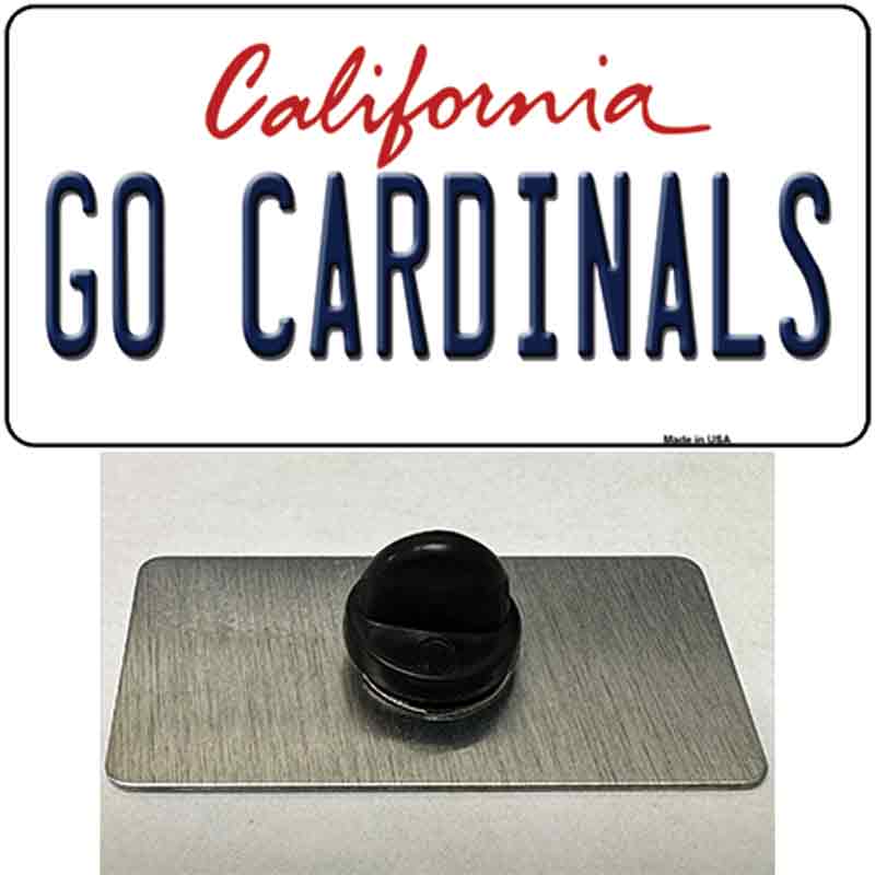 PIN-LP-12674 1.5 x 0.75 in. Go Cardinals Novelty Rectangle Metal Hat Pin -  Smart Blonde