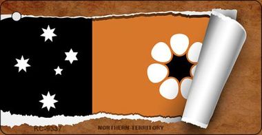 KC-9337 Northern Territory Flag Scroll Novelty Key Chain