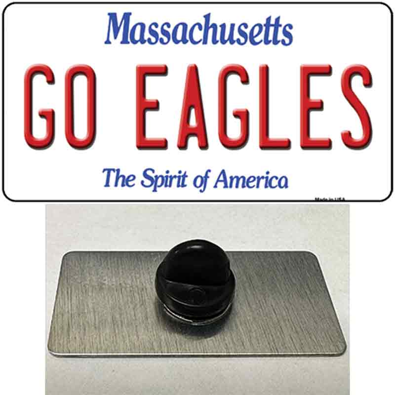 PIN-LP-12825 1.5 x 0.75 in. Go Eagles Novelty Rectangle Metal Hat Pin