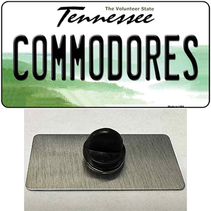 PIN-LP-13030 1.5 x 0.75 in. Commodores Novelty Rectangle Metal Hat Pin