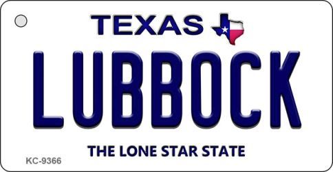 KC-9366 Lubbock Texas Background Novelty Key Chain