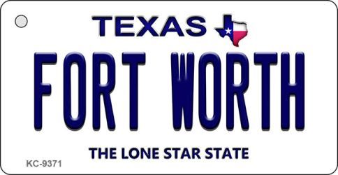 KC-9371 Fort Worth Texas Background Novelty Key Chain