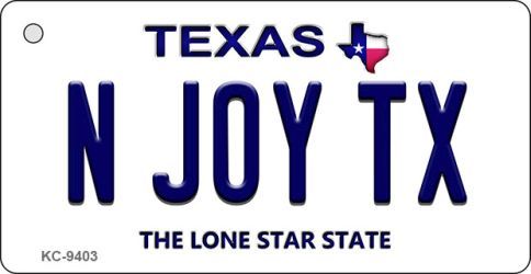 KC-9403 N Joy TX Texas Background Novelty Key Chain