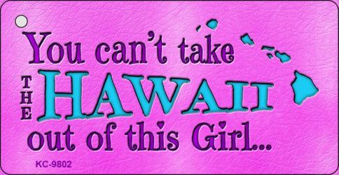 KC-9802 Hawaii Girl Novelty Metal Key Chain
