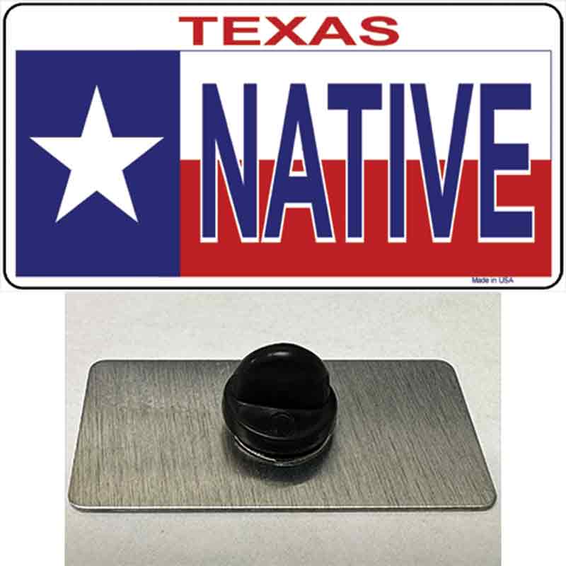 PIN-LP-176 1.5 x 0.75 in. Native Texas Novelty Rectangle Metal Hat Pin