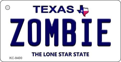 KC-9400 Zombie Texas Background Novelty Key Chain