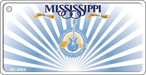 KC-9504 Mississippi Background Novelty Key Chain