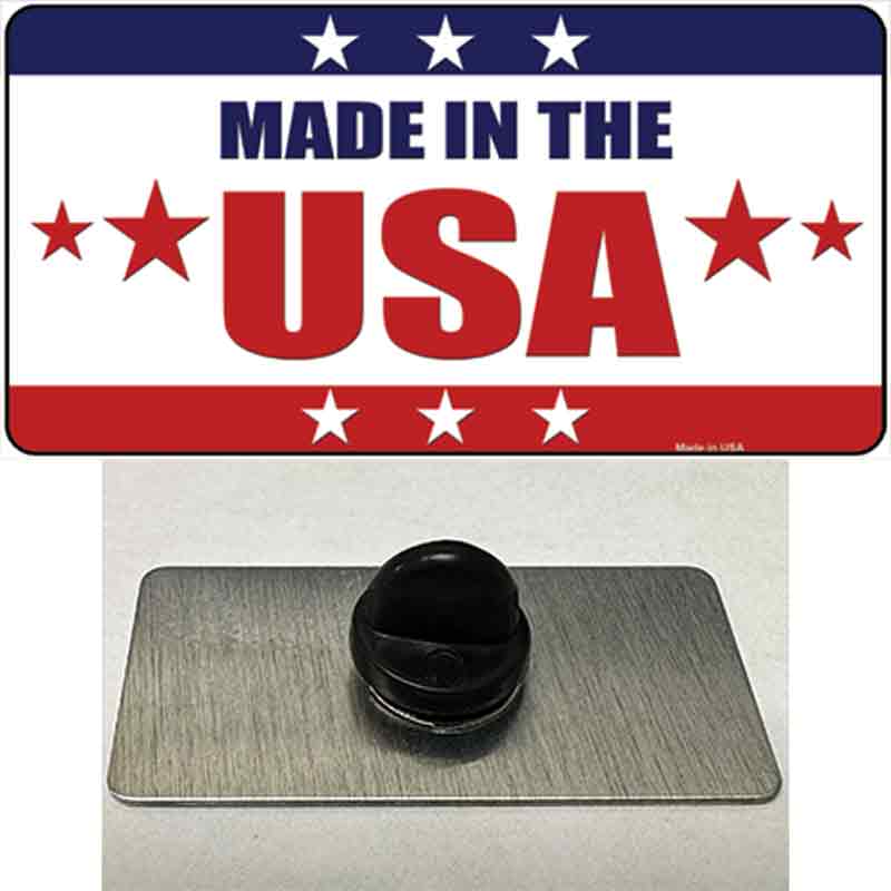 PIN-LP-14151 1.5 x 0.75 in. Made in the USA Novelty Rectangle Metal Hat Pin