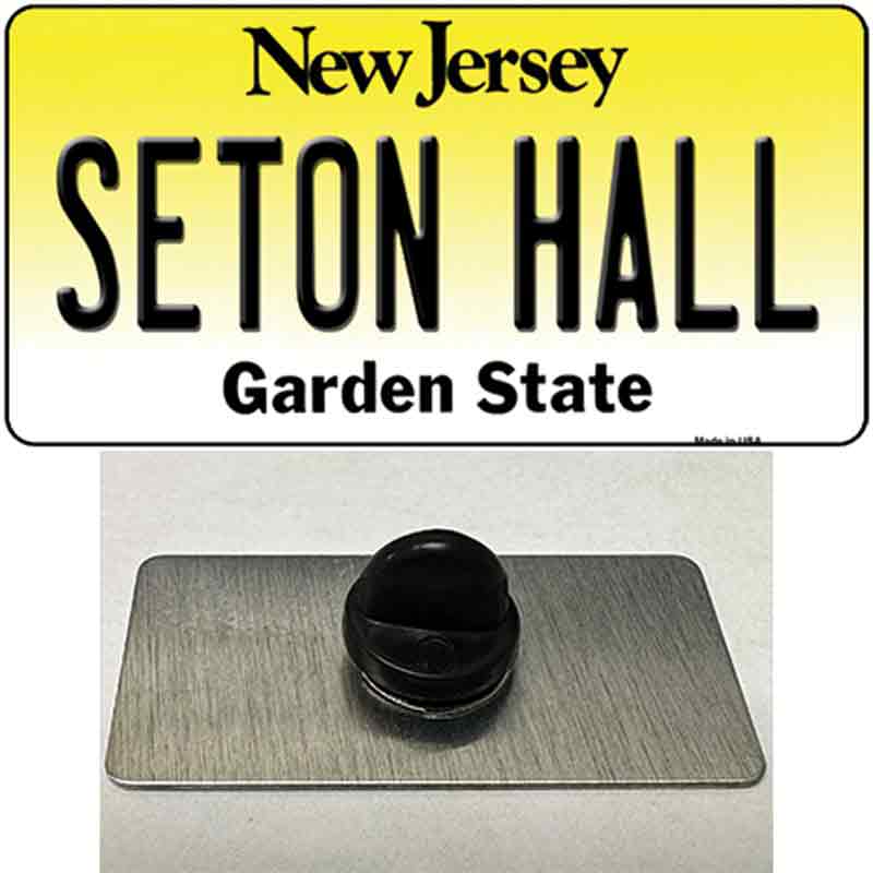 PIN-LP-12895 1.5 x 0.75 in. Seton Hall Novelty Rectangle Metal Hat Pin