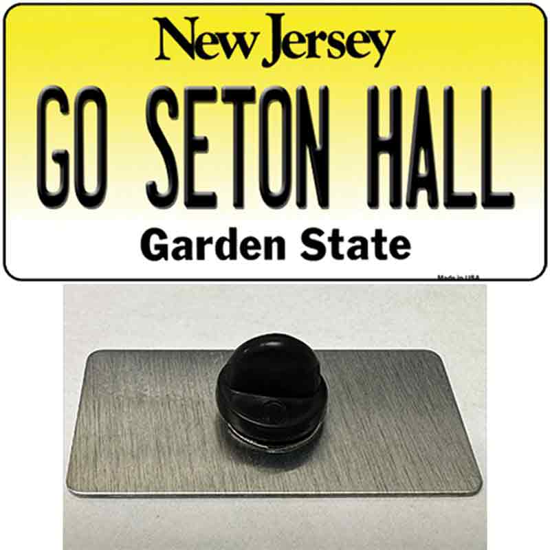 PIN-LP-12896 1.5 x 0.75 in. Go Seton Hall Novelty Rectangle Metal Hat Pin