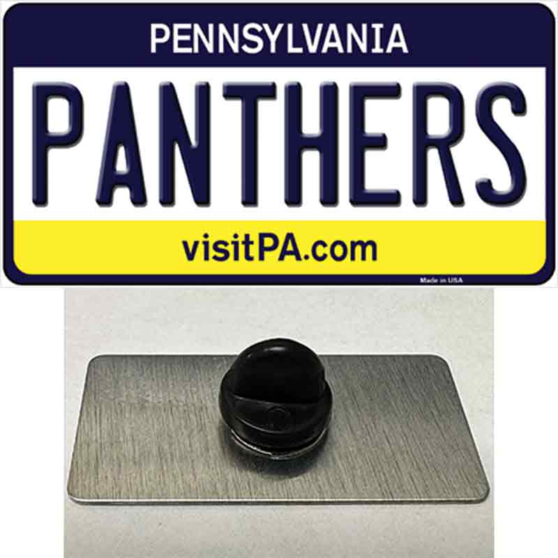 PIN-LP-12995 1.5 x 0.75 in. Panthers Novelty Rectangle Metal Hat Pin