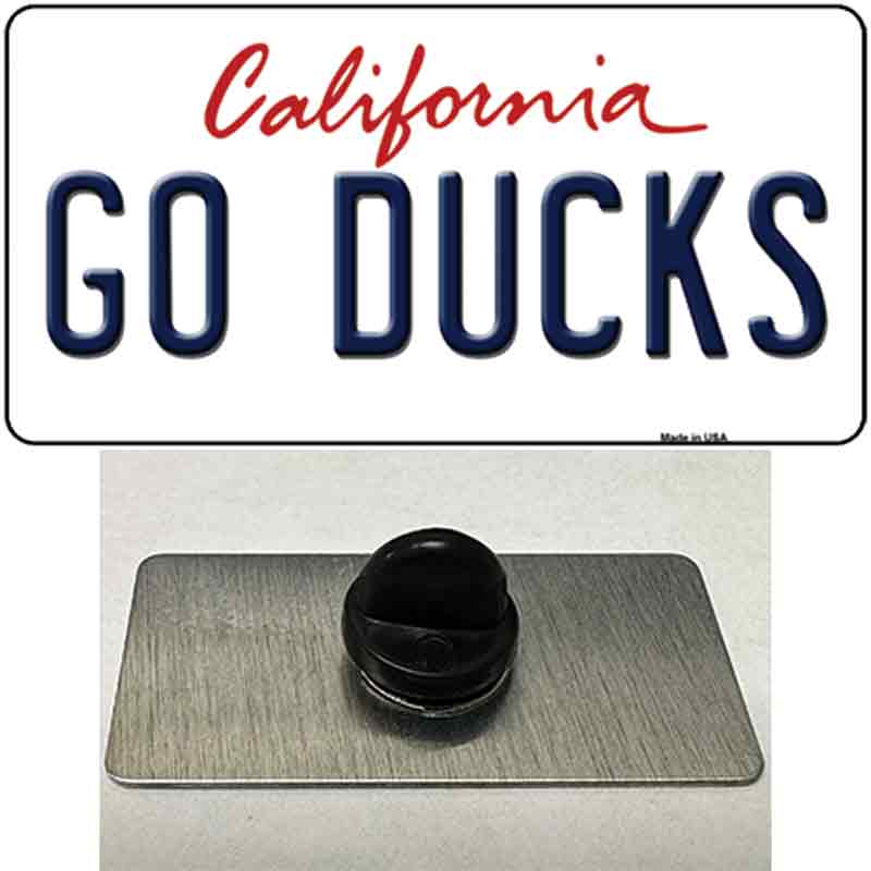 PIN-LP-13351 1.5 x 0.75 in. Go Ducks Novelty Rectangle Metal Hat Pin Tag